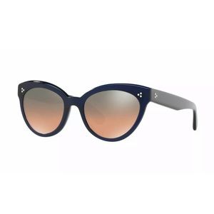 Oliver Peoples Navy/Black Cat Eye Sunglasses